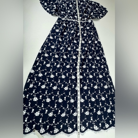 NWT Zara Embroidered Flutter Sleeve Button Down Midi Dresss Size Small - Picture 8 of 12